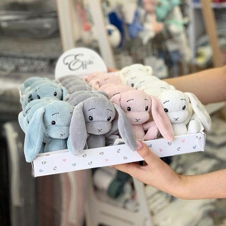 Набір м'яких іграшкок Effiki Зайчики 10см 32шт