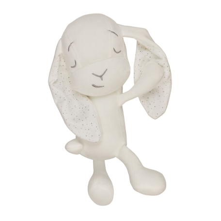 Мягкая игрушка Effiki Кролик Lavender Sleepyhead белый уши в крапку