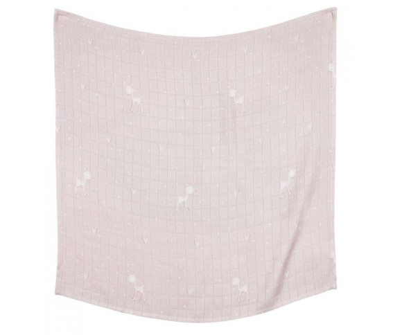 Пелюшка Effik бамбукова рожева біла косуля 120x120