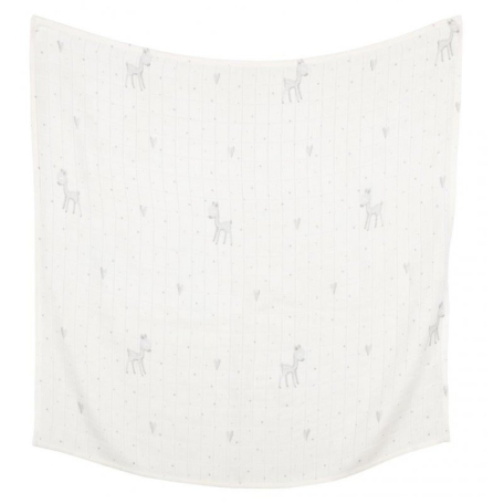 Пелюшка Effik бамбукова біла сіра косуля 120x120