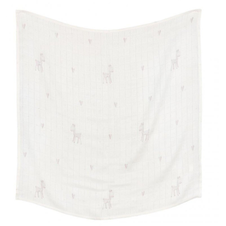 Пелюшка Effik бамбукова біла рожева косуля 120x120