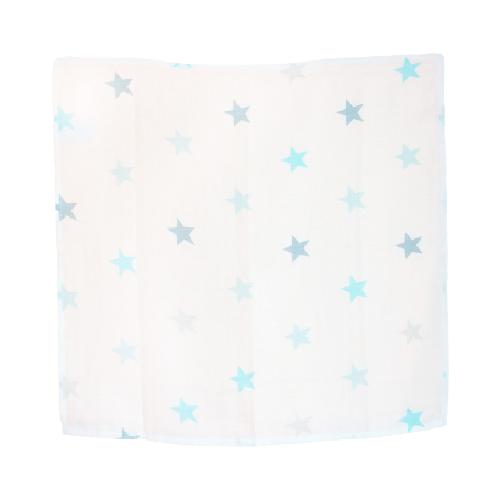 Пелюшки муслінові набір Effiki зірки голубі 70x70