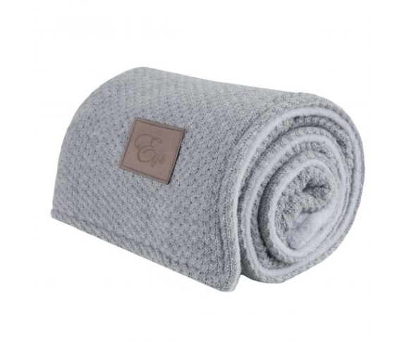 Плед Effiki двосторонній сірий вовна фліс 75х110 Плед Effiki двосторонній сірий вовна фліс 75х110