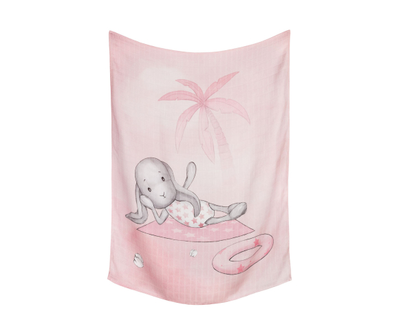 Пелюшка Effiki бамбукова Beach Time рожева 70x100