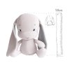 Мягкая игрушка Effiki Кролик розовый серые уши 50см