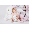 Мягкая игрушка Effiki Кролик розовый уши в крапку 35см