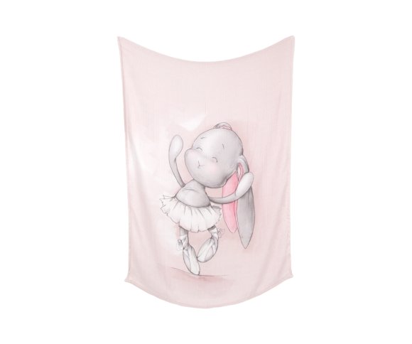 Пеленка Effiki бамбуковая dancing ballerina розовая 70x100