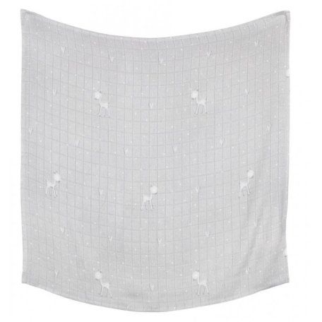 Пелюшка Effik бамбукова сіра біла косуля 120x120