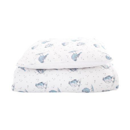 Постільна білизна набір Effiki пташки біла 70x100