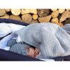 Плед Effiki шерстяной серый 80х100