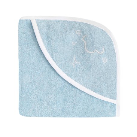 Полотенце детское с капюшоном Effiki овца голубое 70х70 Полотенце детское с капюшоном Effiki овца голубое 70х70